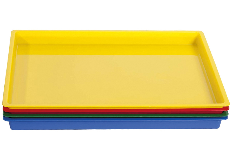 paraplu Bewustzijn Pelgrim Bakje - schaal - 40 x 30 x 3 cm - plastic - set van 4 assorti - Baert