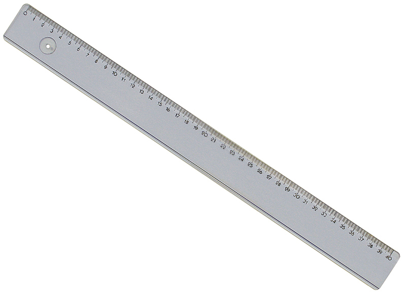 Latten - meetlat - 40 cm - plastic per stuk - Baert