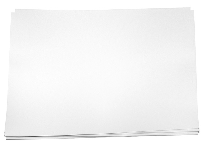 Karton - Bristol - 320 g - 50 x 70 cm - wit - set van 10