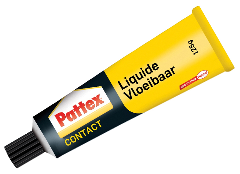 Doorzichtig Vouwen nemen Lijm - contactlijm - Pattex - 125 g - geel - per stuk - Baert
