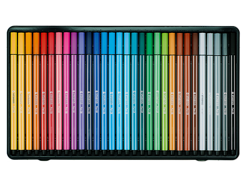 progressief springen Om toestemming te geven Stiften - kleurstiften - Stabilo - Pen 68 - set van 30 assorti - Baert