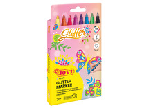Stift - Kleurstift - Jovi - glitter - set van 8