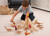 Speelgoed vulkaan - verdelers - Tickit - hout - per set