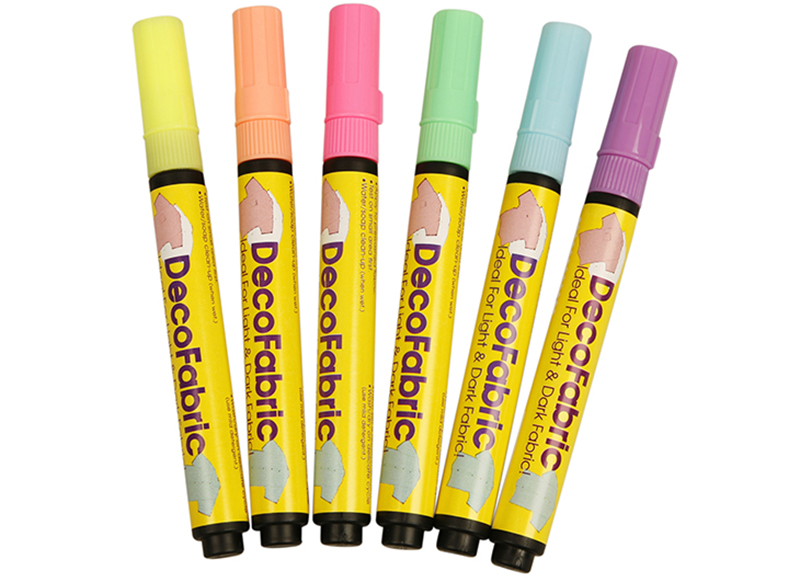 beschaving Normalisatie arm Stiften - textielstiften - krimpfoliestiften - neon - set van 6 assorti -  Baert