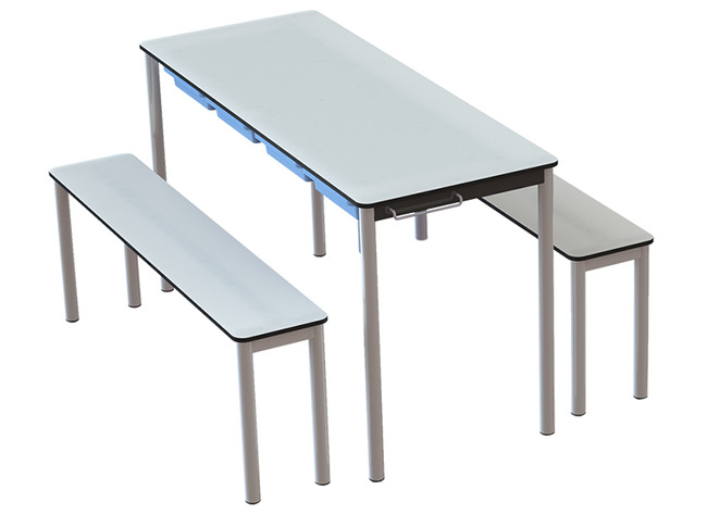 Tafels - kringtafels - DeKring - tafel - recht - 140 x 55 cm - 2-persoons - per stuk