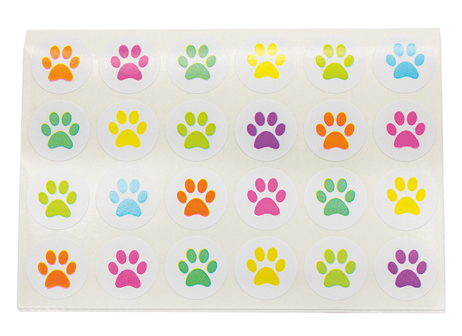 Stickers - Apli - kattenpootjes - set van 288 assorti