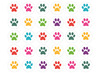 Stickers - Apli - kattenpootjes - set van 288 assorti