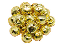 Decoratie - belletjes - 1,5 cm - goud - set van 20