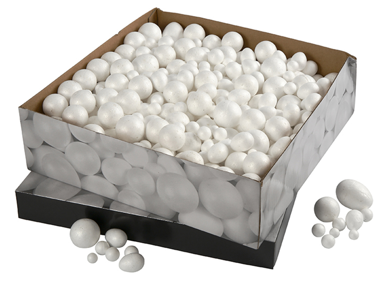 Isomo/styropor - bollen eieren voordeelpakket - set 550 assorti - Baert