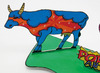 Karton - figuren - 3D - koeien Pop Art - Set van 5