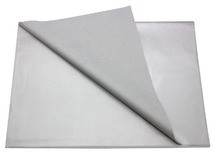Knutselpapier - zijdepapier - zilver - 50 x 70 cm - pak van 25 vellen